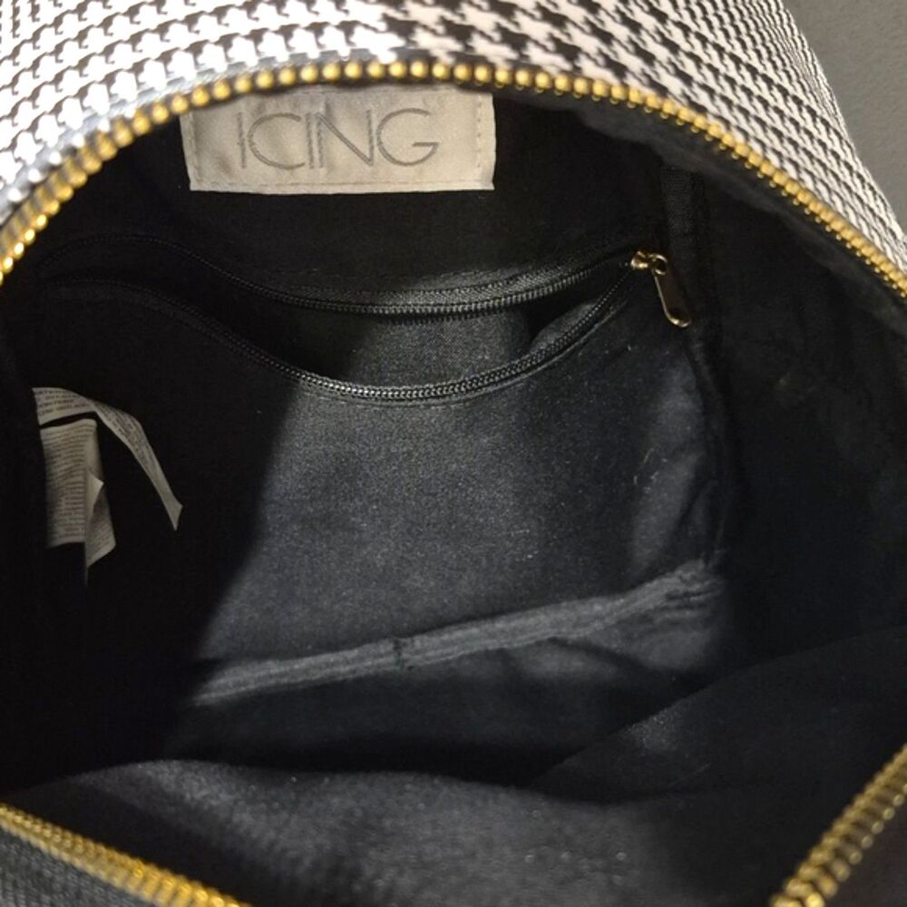 Icing Backpack Mini Stylish Houndstooth Black And… - image 5